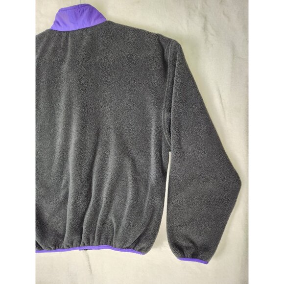 Vintage 90’s Black Diamond Sugarbush Black/Purple Full Zip Up Fleece Ski USA XL - Picture 10 of 13